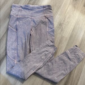 lululemon athletica light purple pocket Leggings